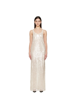 Stella McCartney Off-White Sequins Tank Maxi Dress