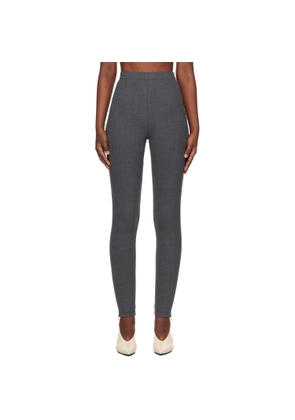Jil Sander Gray Trouser Leggings