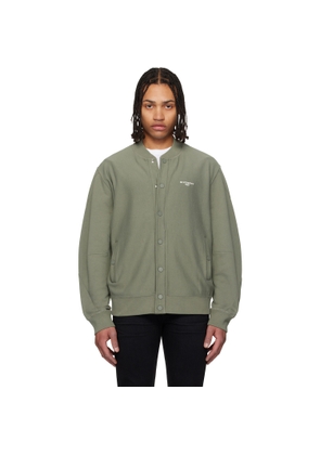 Givenchy Khaki 'GIVENCHY Paris' Couture Seam Cardigan Jacket