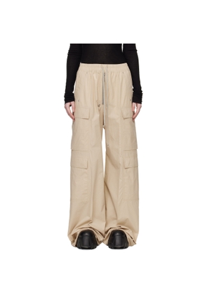 Rick Owens Beige Temple Cargobelas Cargo Pants