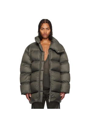 Rick Owens Khaki Concordians Turtle Down Coat