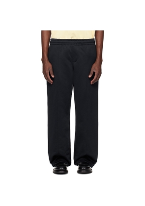 Lacoste Black Loose Fit Fleece Sweatpants