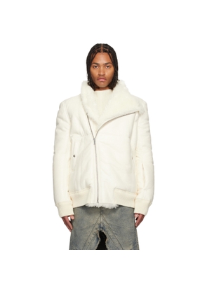 Rick Owens Off-White Concordians Hollywood Flight Shearling Jacket