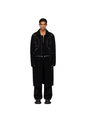 Rick Owens Black Concordians Blixa Jumbo Mac Coat