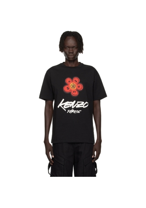 Kenzo Black Kenzo Paris Futura 2000 Edition Cotton T-shirt