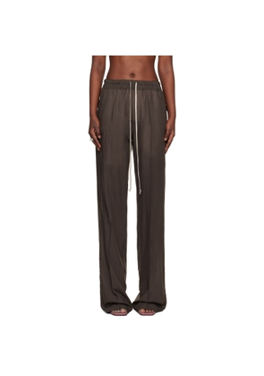 Rick Owens Brown Temple Dietrich Drawstring Lounge Pants