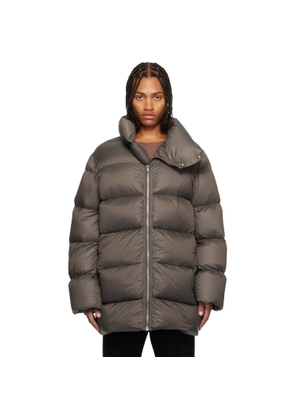 Rick Owens Gray Concordians Turtle Down Coat