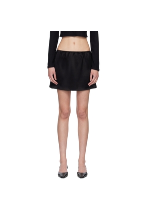 LESET Black Barb Miniskirt