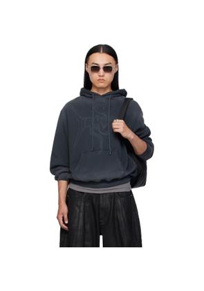 LU'U DAN Gray Slouch Hoodie
