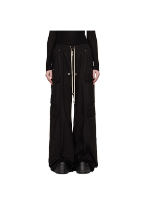 Rick Owens Black Temple Cargobelas Cargo Pants