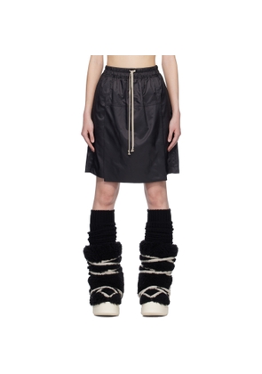 Rick Owens Moncler + Rick Owens Black Kilt Shorts
