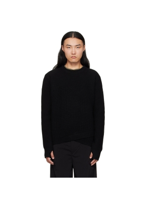 J EONGL I Black Wool 2Layer Knit Sweater