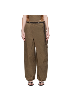 Andersson Bell Brown Wrap Cargo Pants