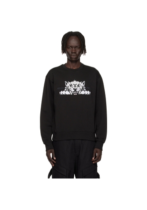 Kenzo Black Kenzo Paris 'KENZO Happy Tiger' Embroidered Sweatshirt