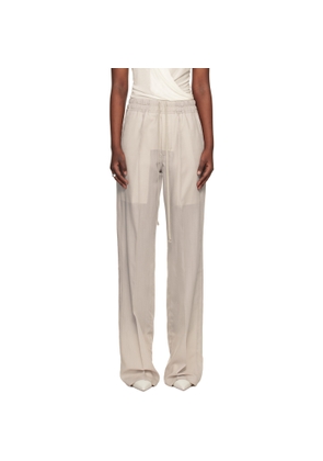 Rick Owens Off-White Temple Dietrich Drawstring Lounge Pants