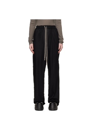 Rick Owens Black Temple Dietrich Drawstring Lounge Pants