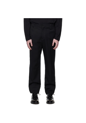 Simone Rocha Black Cuffed Straight Leg Trousers