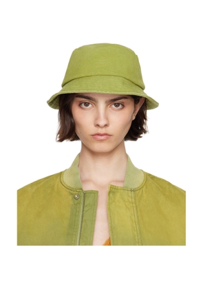 JW Anderson Khaki Anchor Logo Bucket Hat
