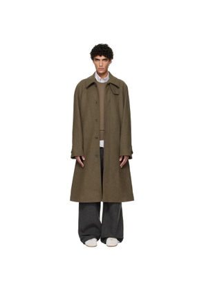A.P.C. Khaki Raglan Sleeve Coat