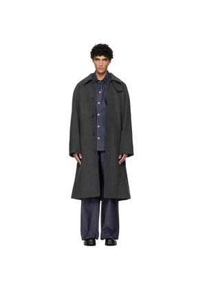 A.P.C. Gray Raglan Sleeve Coat