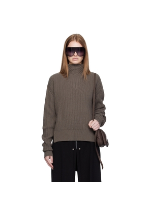 Rick Owens Gray Concordians Fisherman Turtleneck