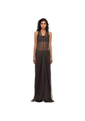 Rick Owens Gray Concordians SL Dustulator Maxi Dress