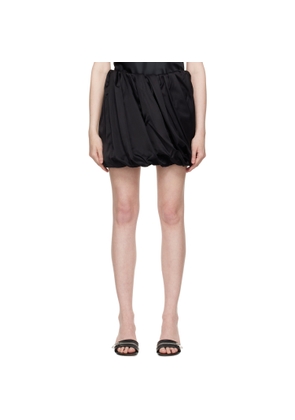 JW Anderson Black Rolled Hemline Miniskirt