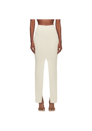 Rick Owens Off-White Concordians Sliced Midi Skirt