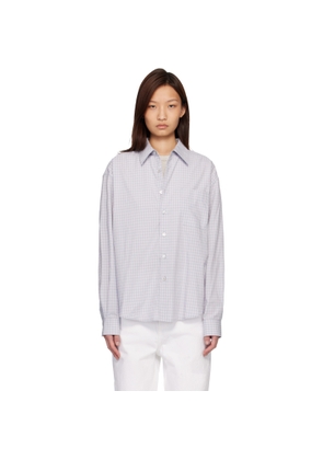 COOR Blue Micro Ombre Check Shirt