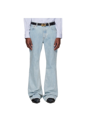 Valentino Blue 5 Pocket Flare Jeans