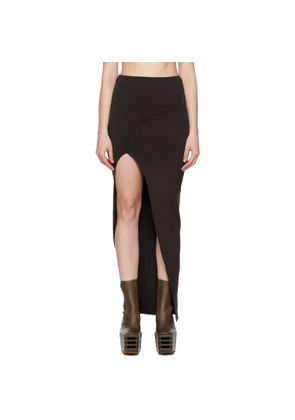 Rick Owens Brown Concordians Theresa Maxi Skirt