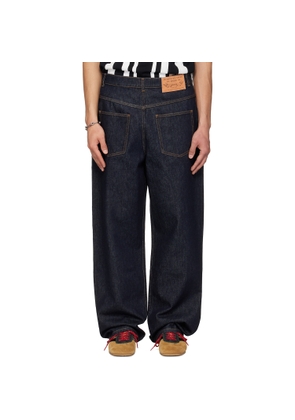 Moschino Navy Four-Pocket Jeans