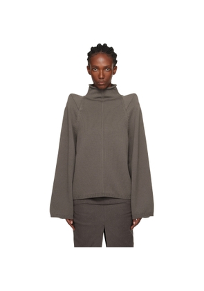Rick Owens Gray Concordians Con Turtleneck