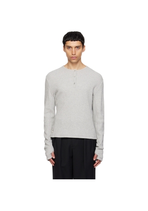 CARRER SSENSE Exclusive Gray Lis Henley