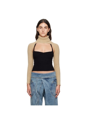Gimaguas Beige Pop Mangas Turtleneck