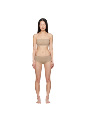 ALAÏA Beige Second Skin Bra & Briefs Set