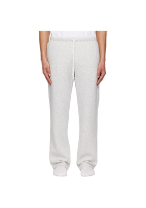 SKIMS Gray Fleece Lounge Classic Straight-Leg Sweatpants