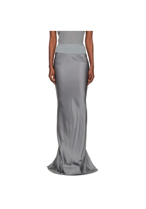 Rick Owens Gray Concordians Slim Coda Maxi Skirt