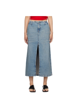 Gimaguas Blue Leslie Denim Midi Skirt