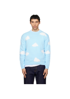 Moschino Blue Archive Cloud Organic Cotton Blend Sweater