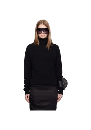 Rick Owens Black Concordians Fisherman Turtleneck