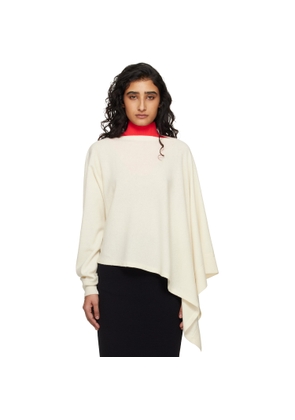 Jil Sander Red Knit Large Bib Dickey