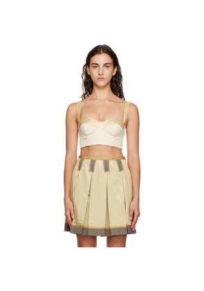 Moschino Beige Inside Out Tank Top