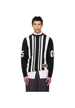 Moschino Black & White Sport Inspired Sweater