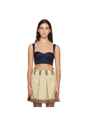 Moschino Navy Inside Out Tank Top