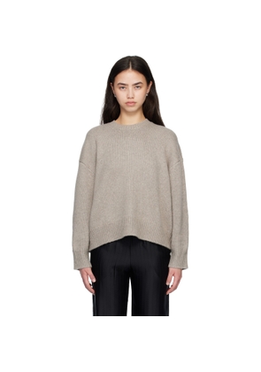 Loulou de Saison Taupe PIA Oversized Cashmere Sweater