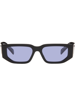 Prada Eyewear Black Triangle Logo Sunglasses