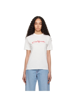 ERL White 'California' Signature T-Shirt
