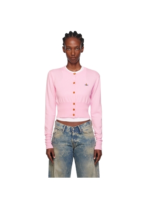 Vivienne Westwood Pink Bea Cropped Cardigan