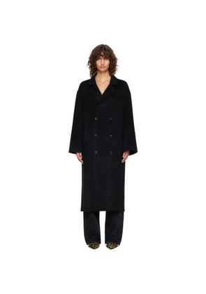 Loulou de Saison Black Borneo LDS Wool Drap Coat